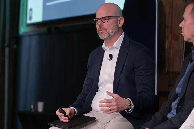 Pete Doucette, senior managing director at Mather, during a seminar in Toronto.