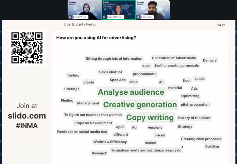 INMA members report they are already using AI for advertising.